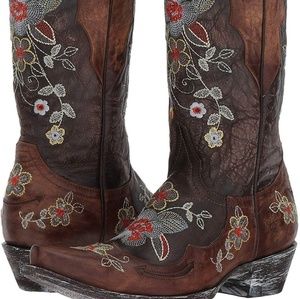 Womens Old gringo 7 floral boots in original box